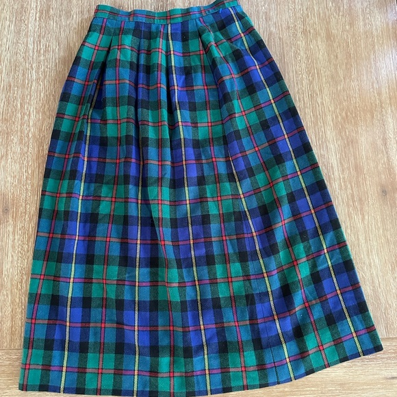 Vintage J.G. Hook Women’s Tartan Plaid Wool Midi Skirt - Picture 14 of 14